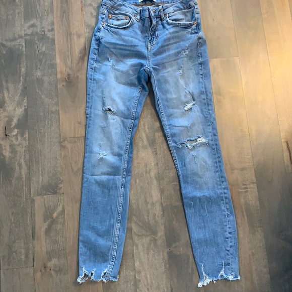 Zara destroyed jeans